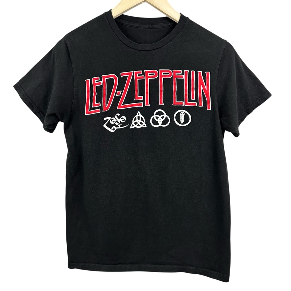 Led Zeppelin Graphic Black T-Shirt Size Small